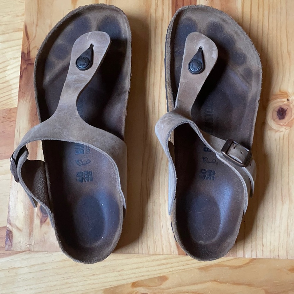 Tobacco Leather Birkenstock Gizeh